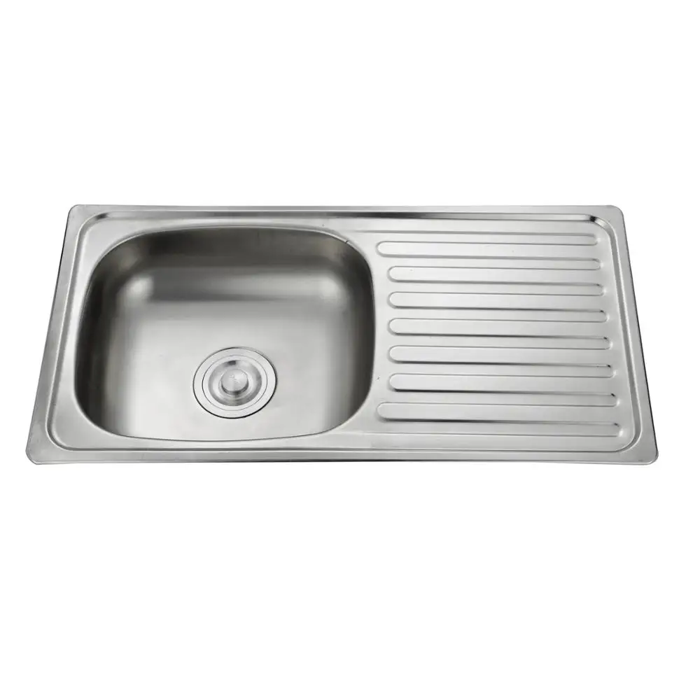 K-7545 China Supplier Above Counter Polished Surface  SS one Bowl Kitchen Sink