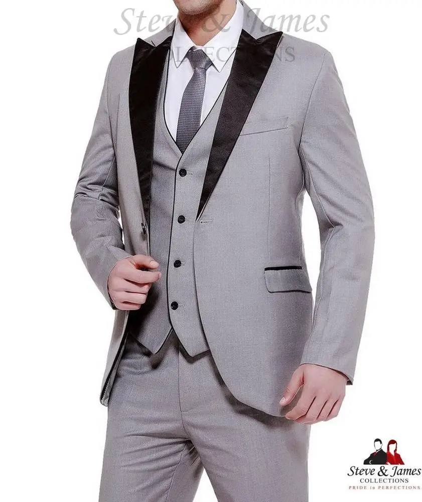 2021 Costume Tailor Made Wedding Suit Male MTM for Men 3 Pieces Jacket Pants Vest Men Suit