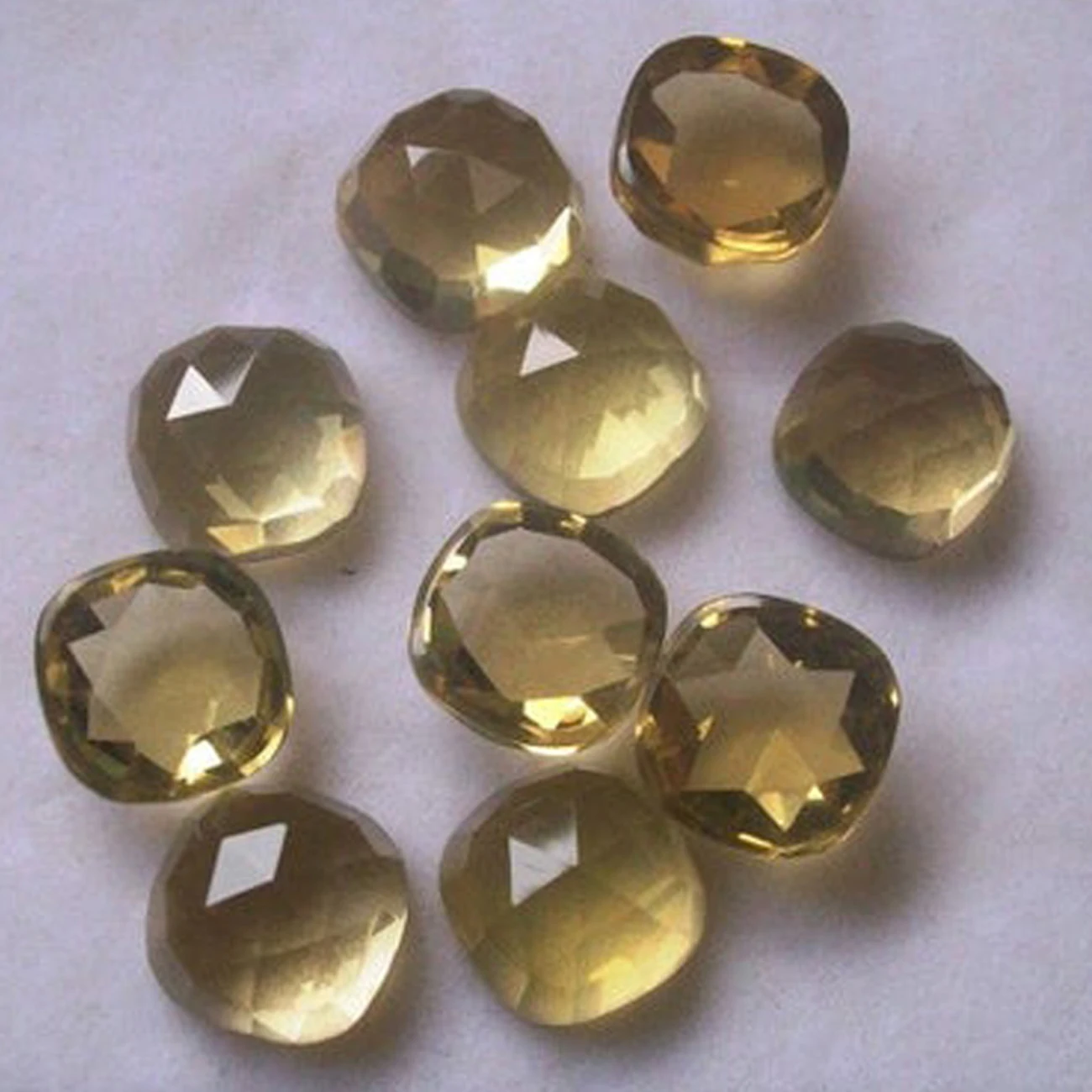 Доступный натуральный цитрин 6 мм Подушка Розовая огранка грубая оптовая цена индивидуальные украшения