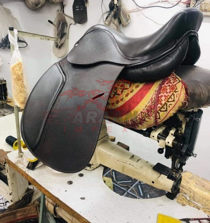 Latest english horse saddles  Leather English Riding Horse Saddle Starter Kit Brown Saddle