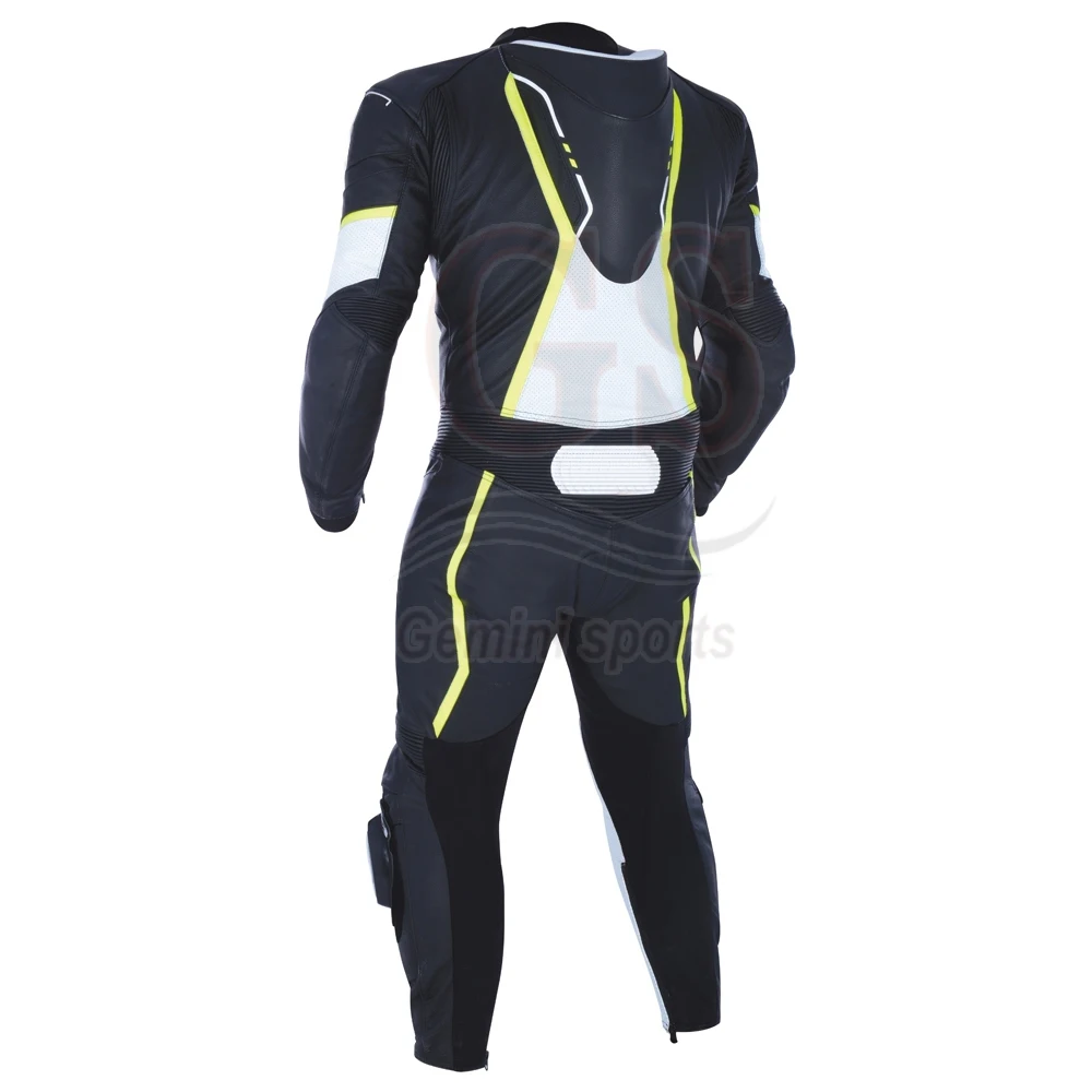 New arrival cowhide leather red and black motorbike leather suits custom made racing suit