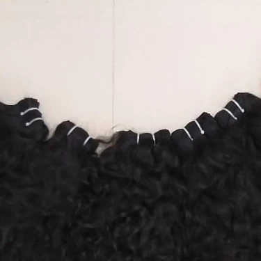 On Sale Machine weft Straight wavy Curly hair extensions Brand New Indian Human Hair  User Friendly Cuticle Aligned Virgin Hair