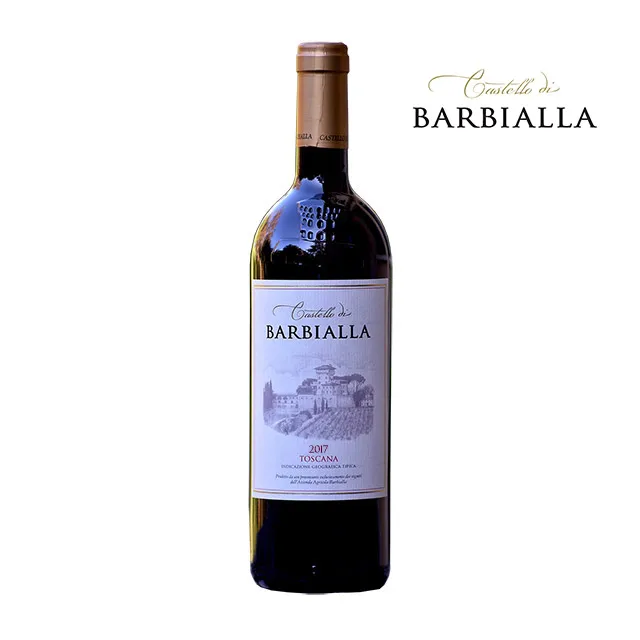 Red wine Supertuscan igt Castello di Barbialla 2017