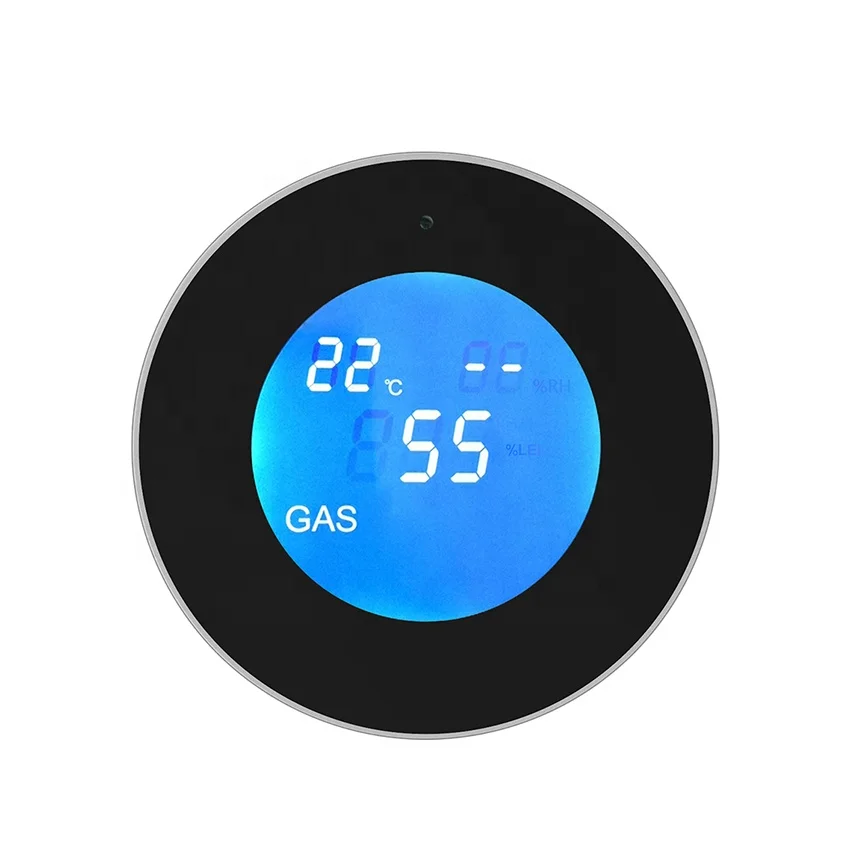 Alarms gas leakage damage avoid CH4 gas detector LCD screen concentration detection App control kitchen alarm