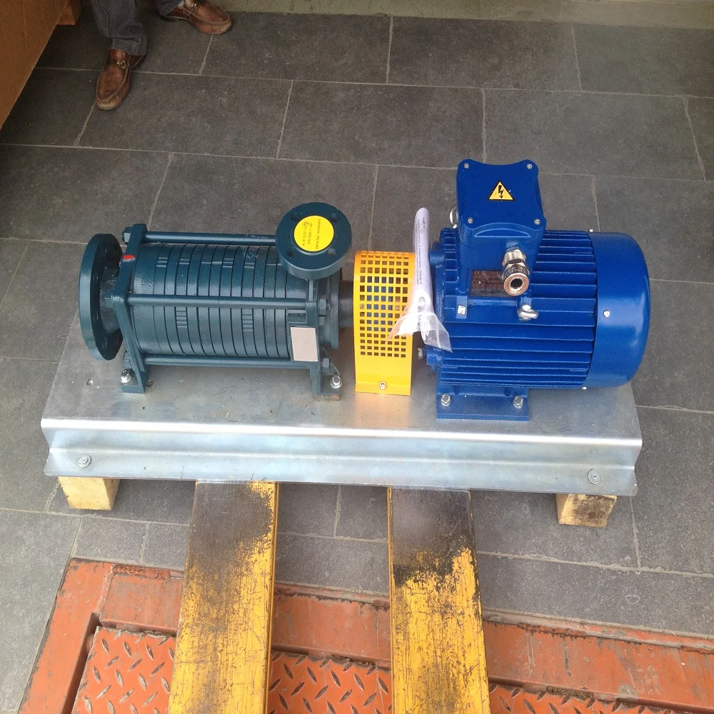 2A lpg glp centrifugal 6 stage UNIVERSAL pump coupled with 4kw ITALIAN exproof motor for lpg fuel station