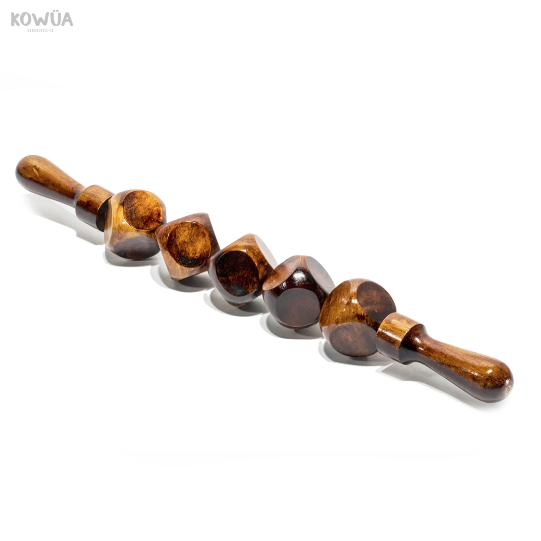 
Roller Massager, Wood Therapy Tools, Shoulder and Back Massager 