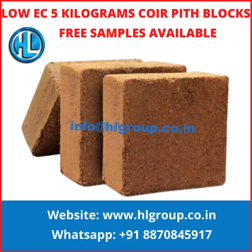 
Washed Low EC Coir Pith Coco Peat in India 