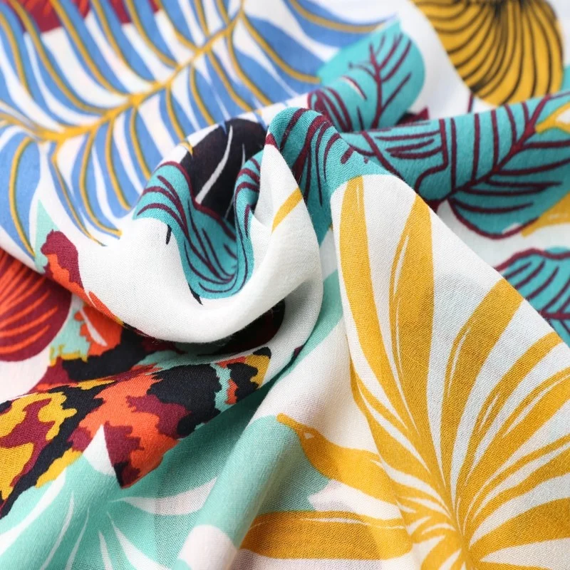 
Custom Design Floral Printed Viscose Fabric 100% Viscose Fabric 