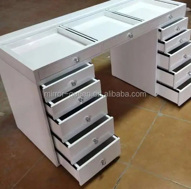  Туалетный столик для макияжа с ящиками деревянный туалетного столика со светодиодным зеркалом зеркало подсветкой в стиле волос ванной комнаты