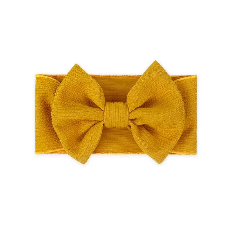 
Baby Kids Girl Knitted headband Toddler Solid color soft Hair bands Elastic Hairbows Autumn Winter 11Colors 