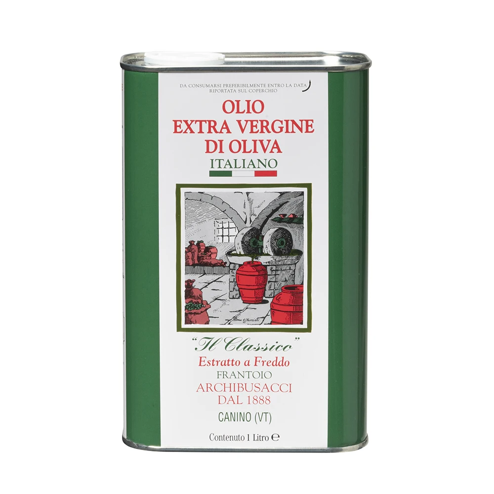 Premium Extra Virgin Olive Oil 100% Italian Cold Pressed 3 Lt. Can Fruity for private and restaurant