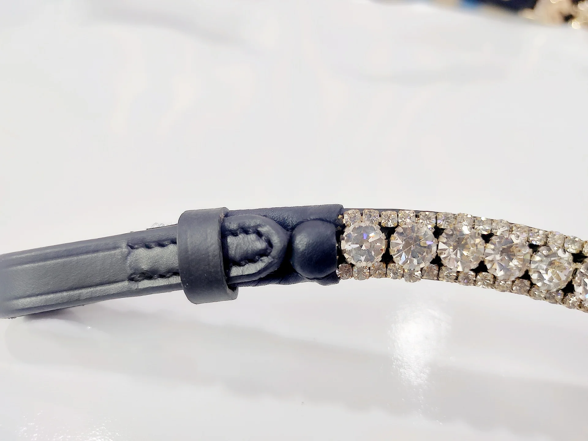 Super Quality Three Row 8mm Crystal Diamond in Original White Available in All Sizes and Customization Color