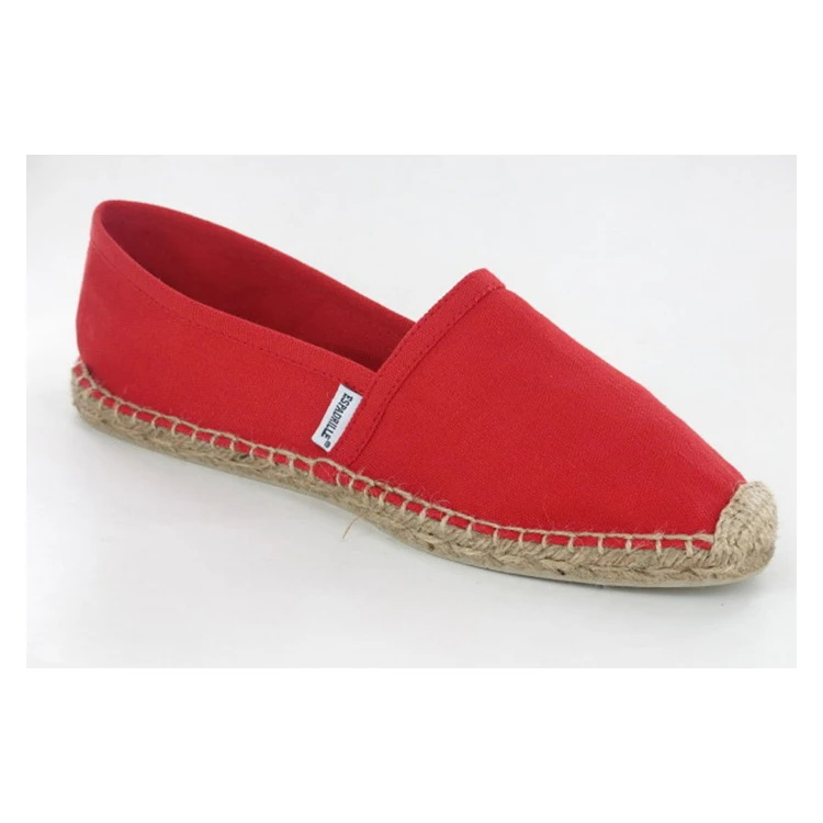 Espadrilles Comfortable Design Plain Solid Color Traditional Espadrilles Flat Shoes Available In Bulk