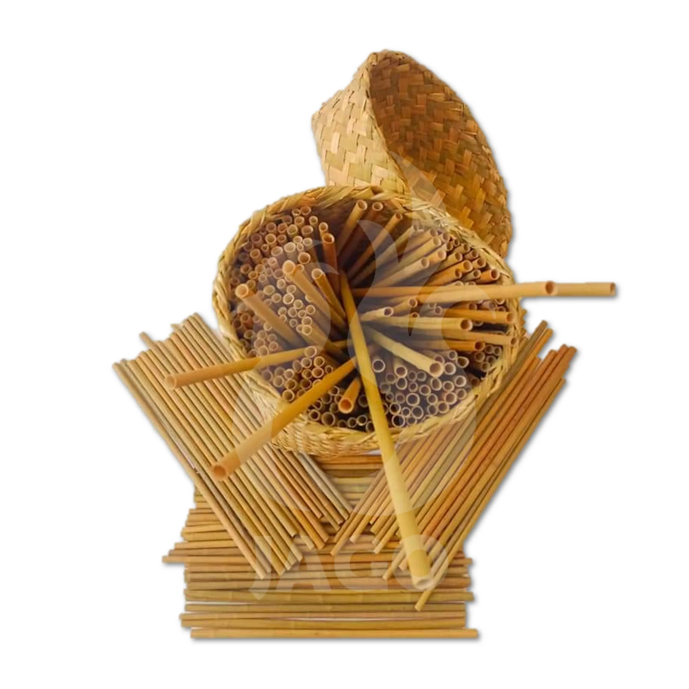 Eco-Friendly Natural Purun Grass Organic Bamboo Straw Reusable