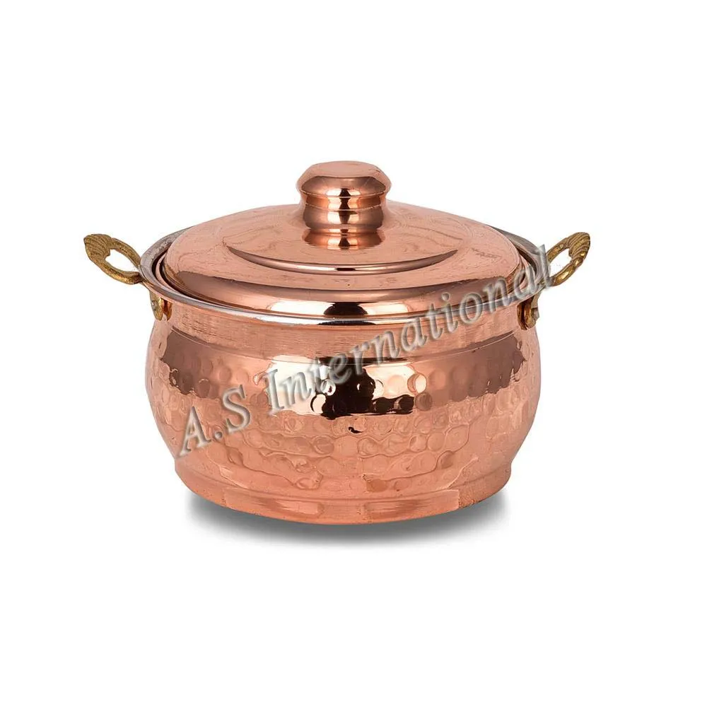 Оптовая продажа кастрюля Kadai с подставкой и ложкой Высококачественная кухонная утварь для дома гостиницы