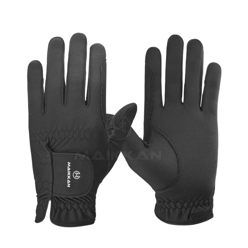 Men Synthetic Leather Horse Riding Gloves New Arrival Leather Made Riding Gloves