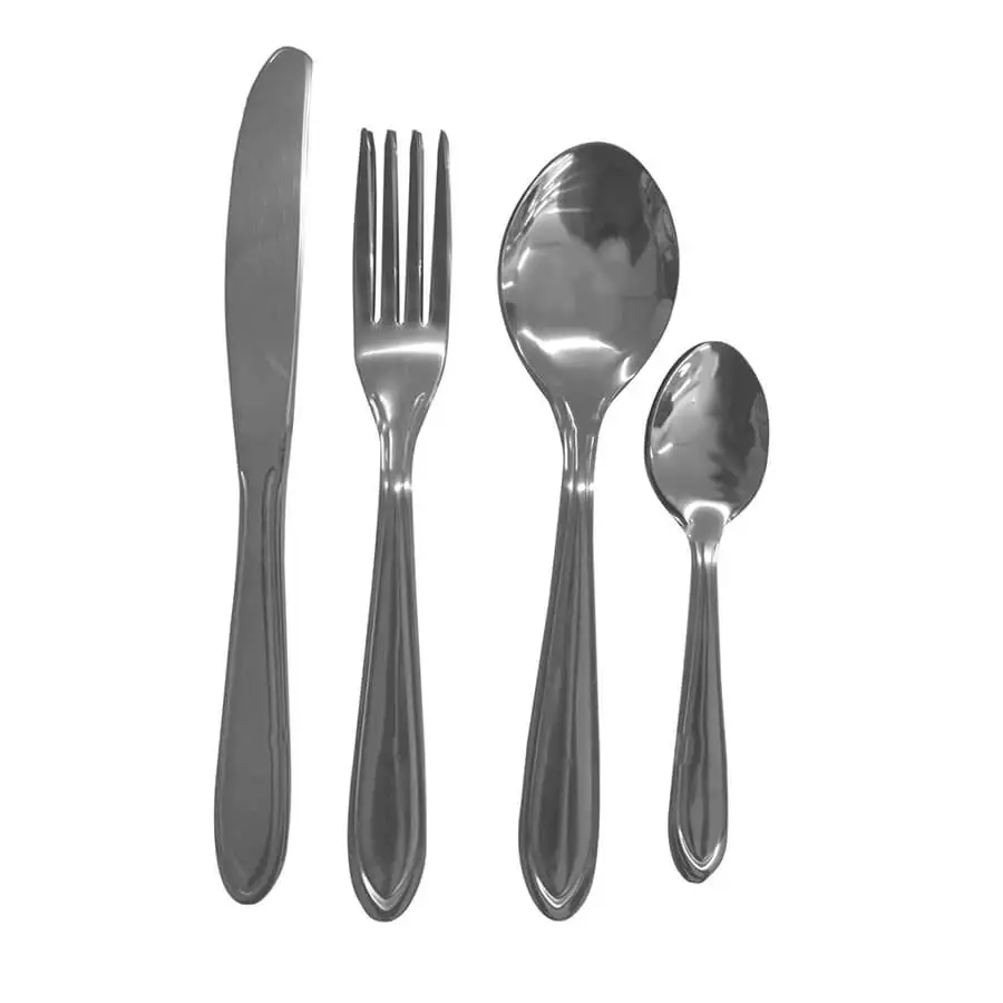 Golden Color Finishing Stainless Steel Metal Kitchen Cutlery Set with Glossy Finishing Wholesale Supplier