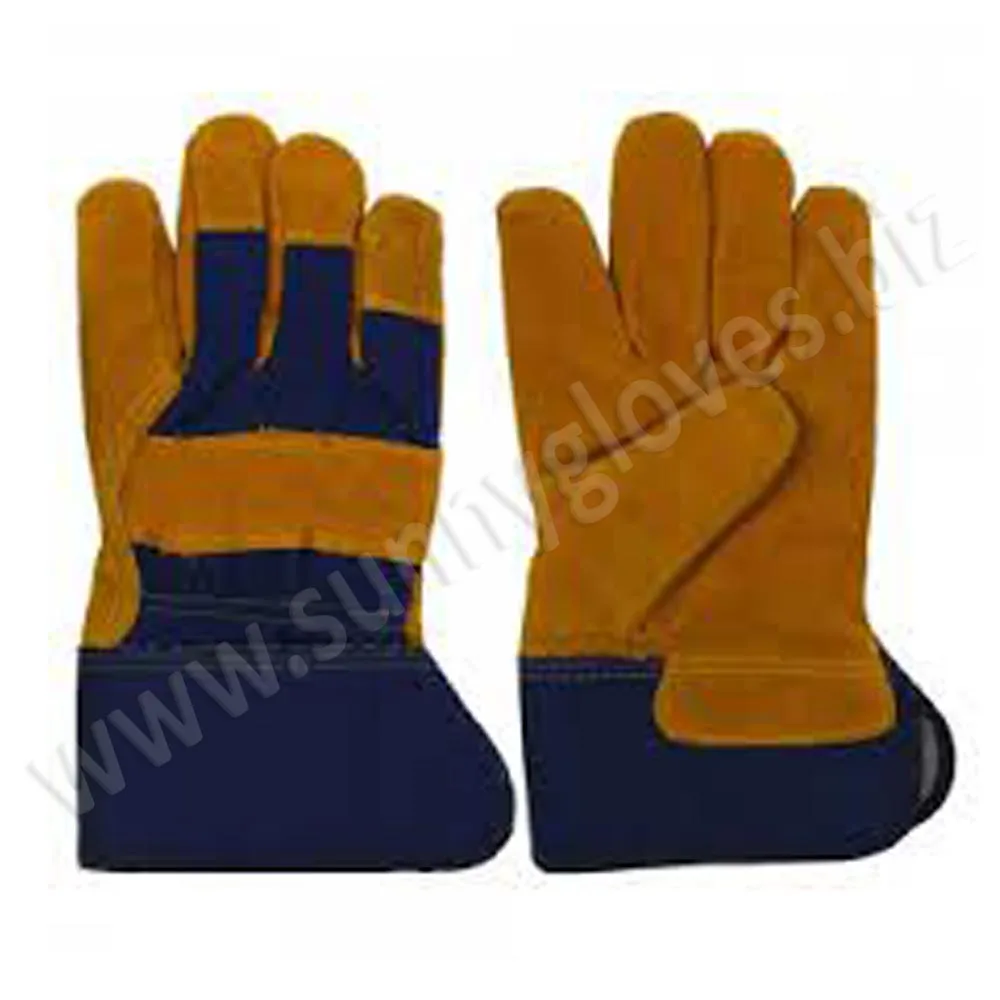 Хорошее качество защитная ручка термостойкая из коровьей спилковой кожи защитные рабочие перчатки низкая цена тяжелые