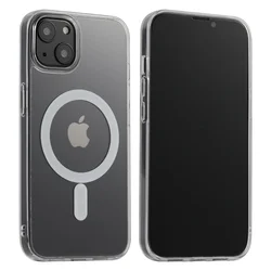 2021 New Magectic Wireless Chargers TPU Transparent Case for iPhone 13 12 11 X Case Protecting Mobile Phone Case