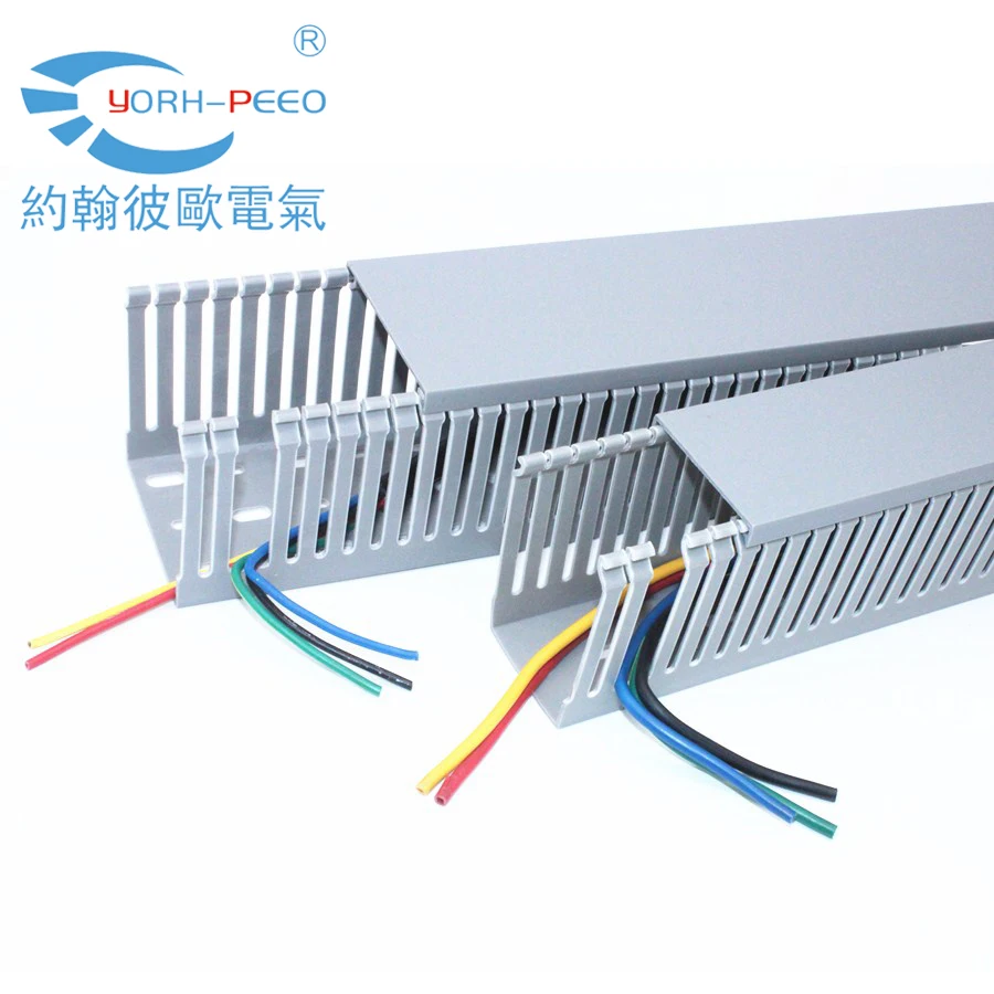 YORH-PEEO New Technology Professional Suppliers 50x100 55x50 Wiring Duct For Cable Protection