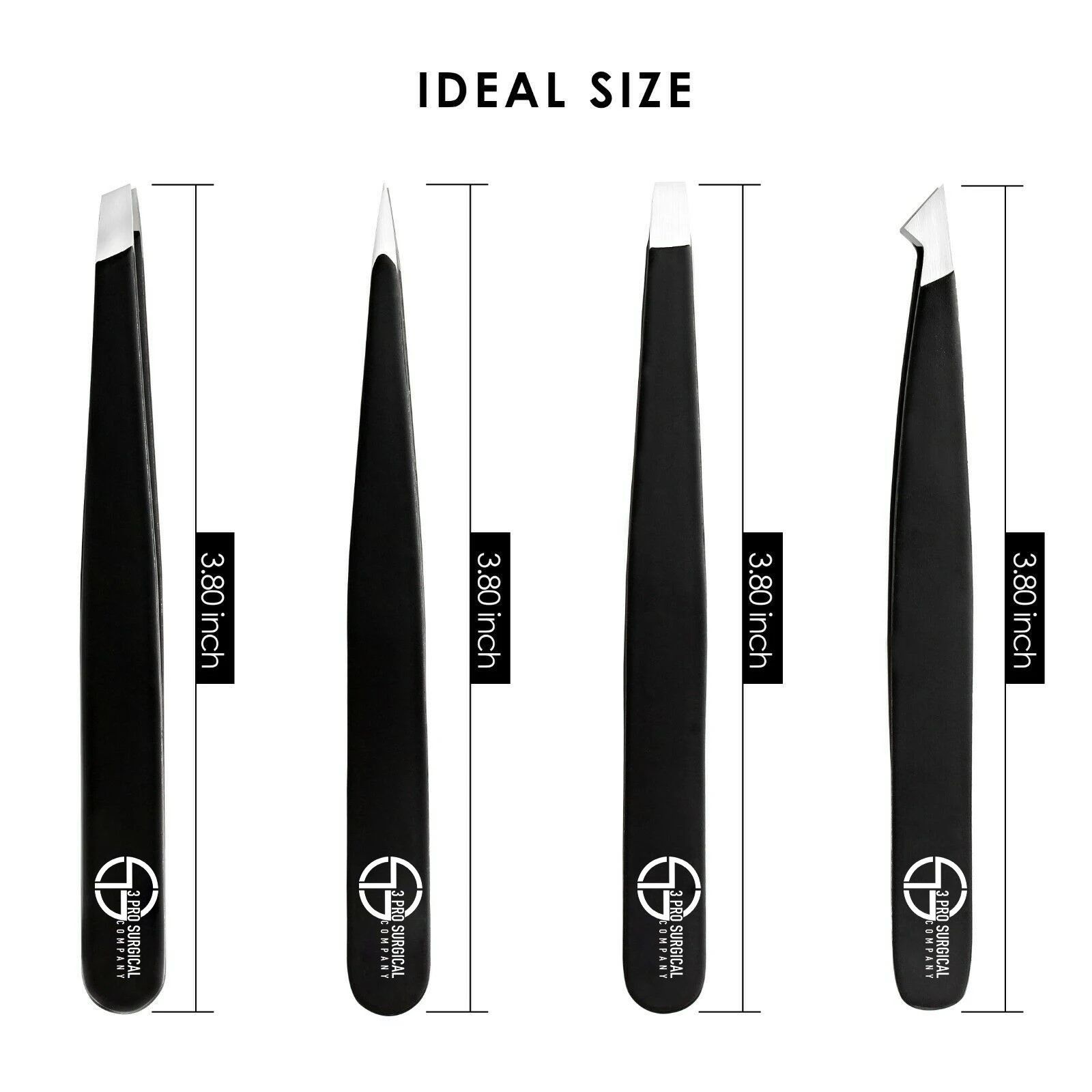 Профессиональный Черный пинцет для бровей