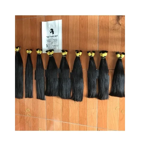 Unprocessed Virgin Human Bulk Hair Extensions Vietnam 100% Natural