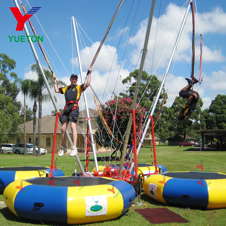 Yueton 4 in 1 Backyard Jumping Bungee Carousel Trampolines for Sale