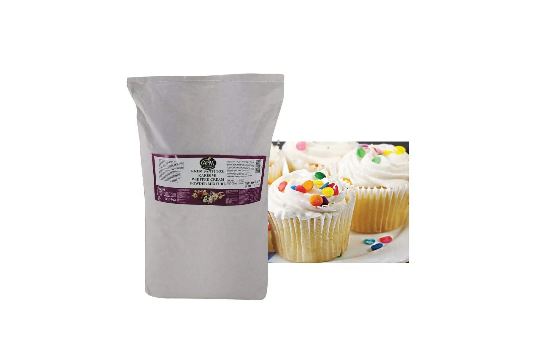 APM Whipping Whipped Topping Cream  Powder In 10 Kg Bulk Package For Pastry Industry And Sector