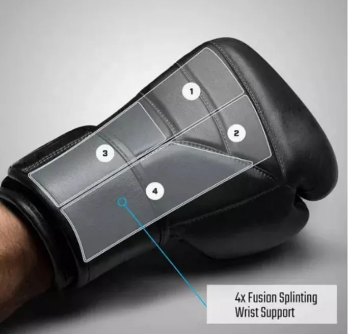 Custom Made 12 oz/16 oz/20 oz Boxing Glove, Black Leather Professional Boxing Gloves For Home Gym Boxing Fitness