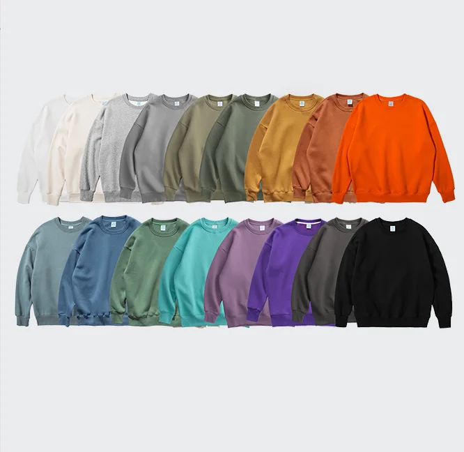 
OEM sweat shirt 100% cotton fleece heavy weight custom sweatshirt 