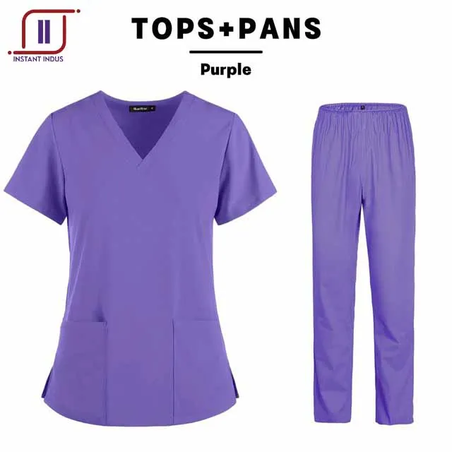 2022 Unisex XL Spandex Scrub Sets High Quality Hospital Nurse Uniforms Custom Logo OEM Model Number Cheap Price Doctors Medic