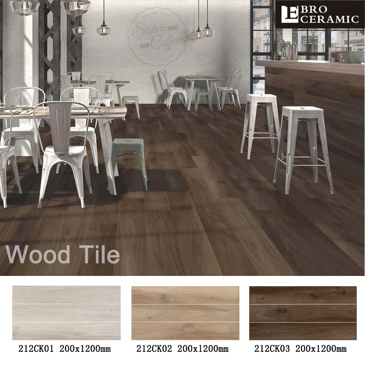 white and grey color 20x120cm timber wood look glazed matt porcelain floor tile