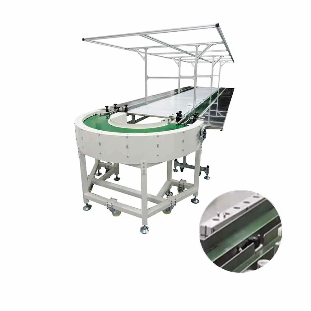 
mesh belt conveyor fiberglass conveyor cosmetics makeup products 