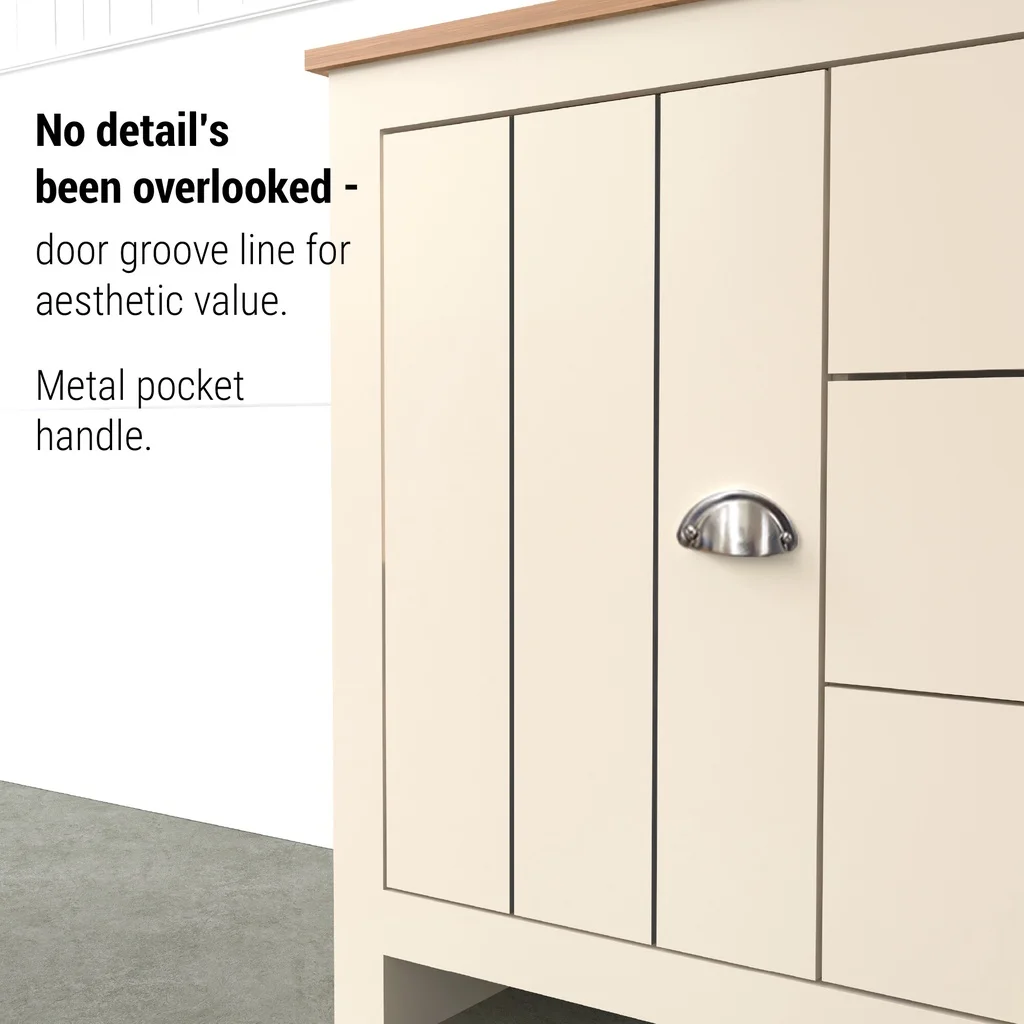 Multi purpose Sideboard - LEXINGTON Series - 3.9ft - Display Cabinet - Multifunctional Side Table for living room