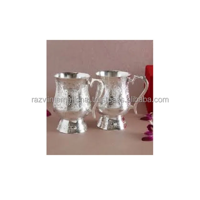 High Quality Metal Brass Wine glass set of 4