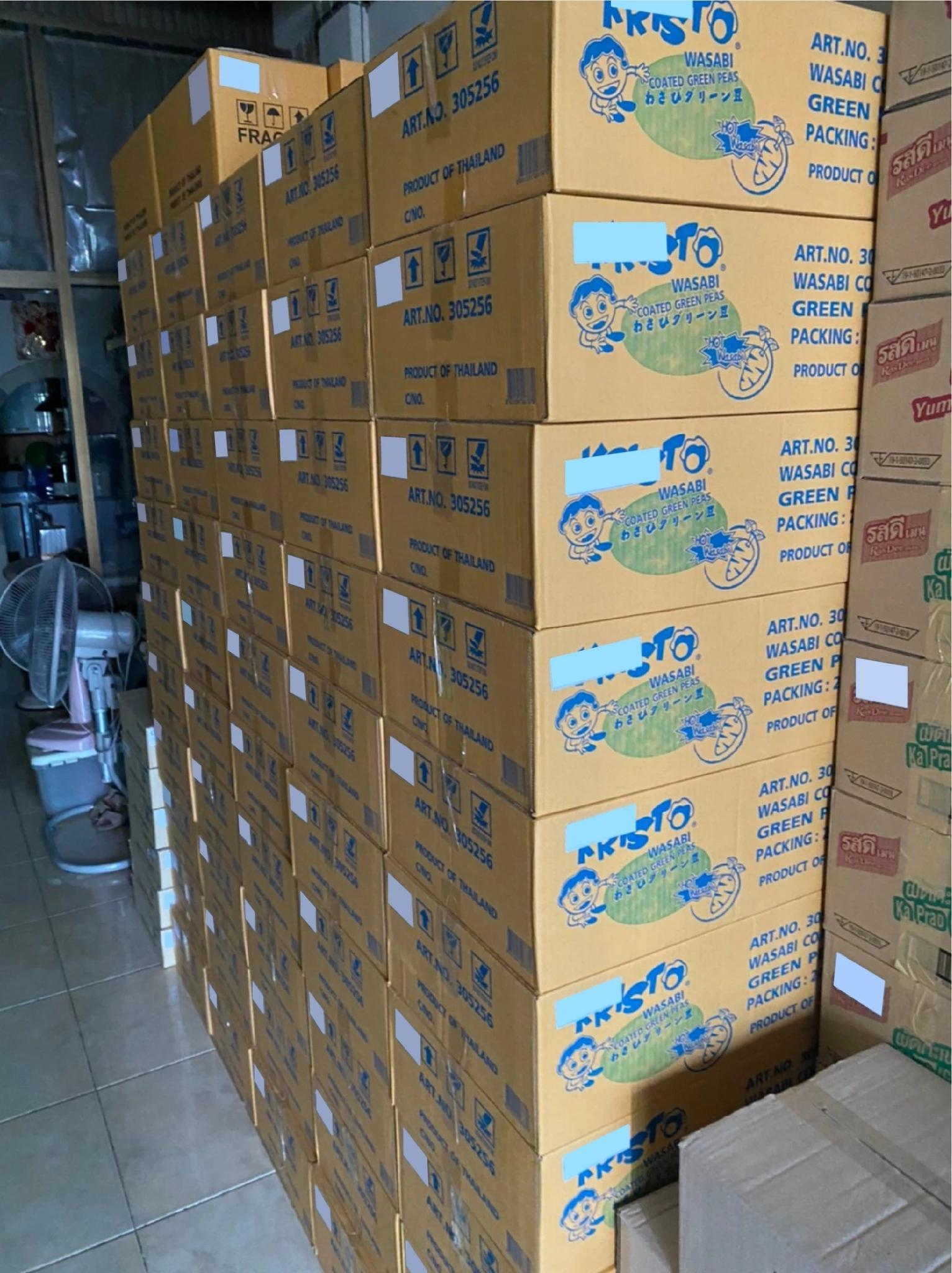 Kristo Wasabi Coated Green Peas High Quality Grade For Import 100% 280G.