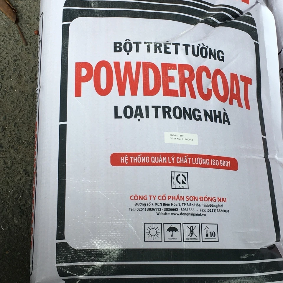 
White interior Putty for wall and celling powdecoat 40kg/bag 