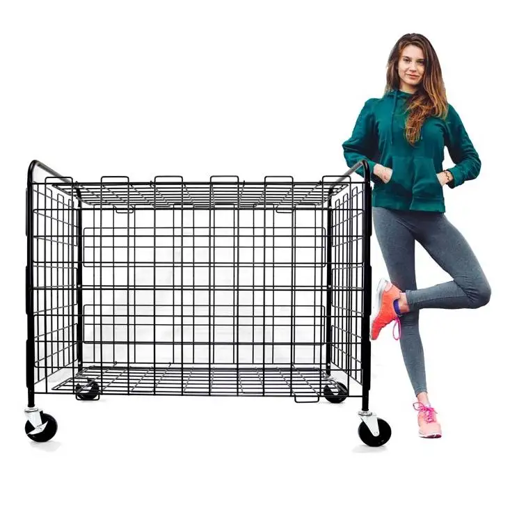 rubber landle basketball racks for storeroom