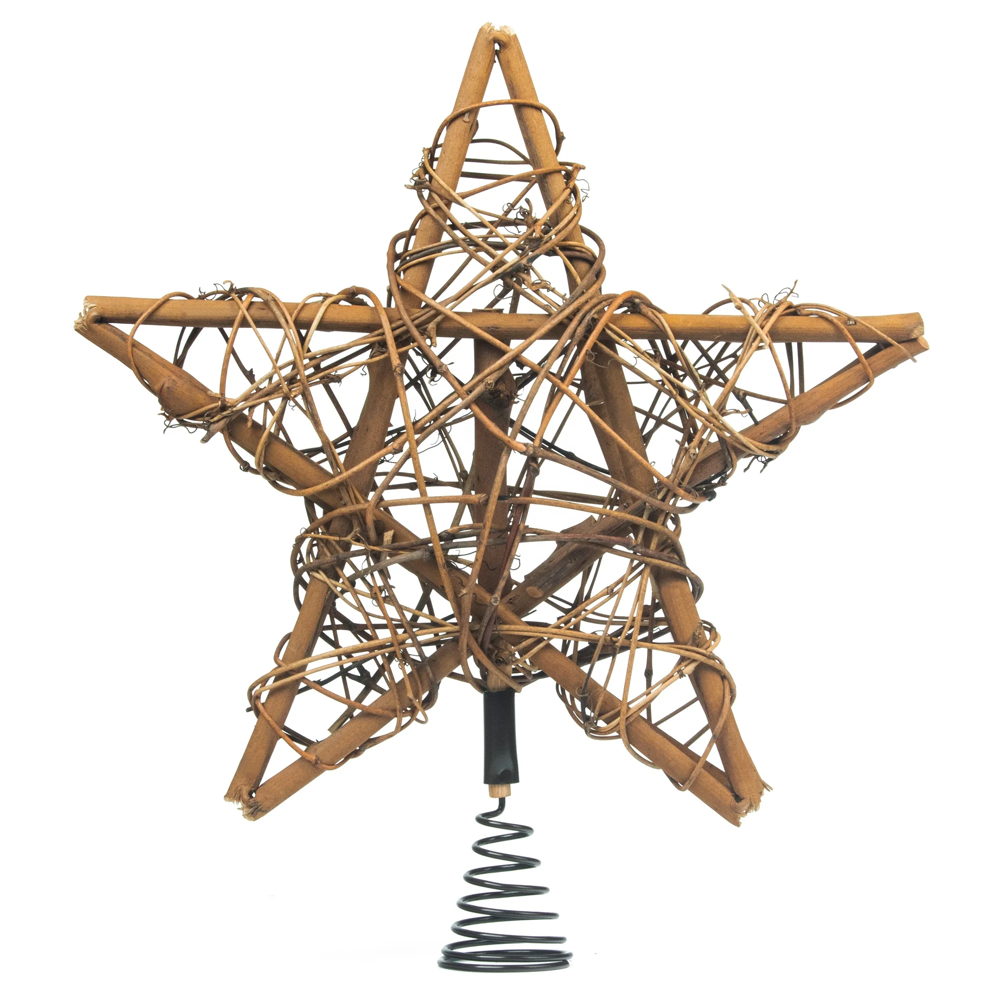 Christmas tree topper topper rattan  Pointes de Sapin Christbaumspitze Weihnachtsbaumspitze Punte albero di Natale