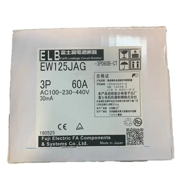 Автоматический выключатель Fuji EW125JAG 3P 60A 15 ~ 125A