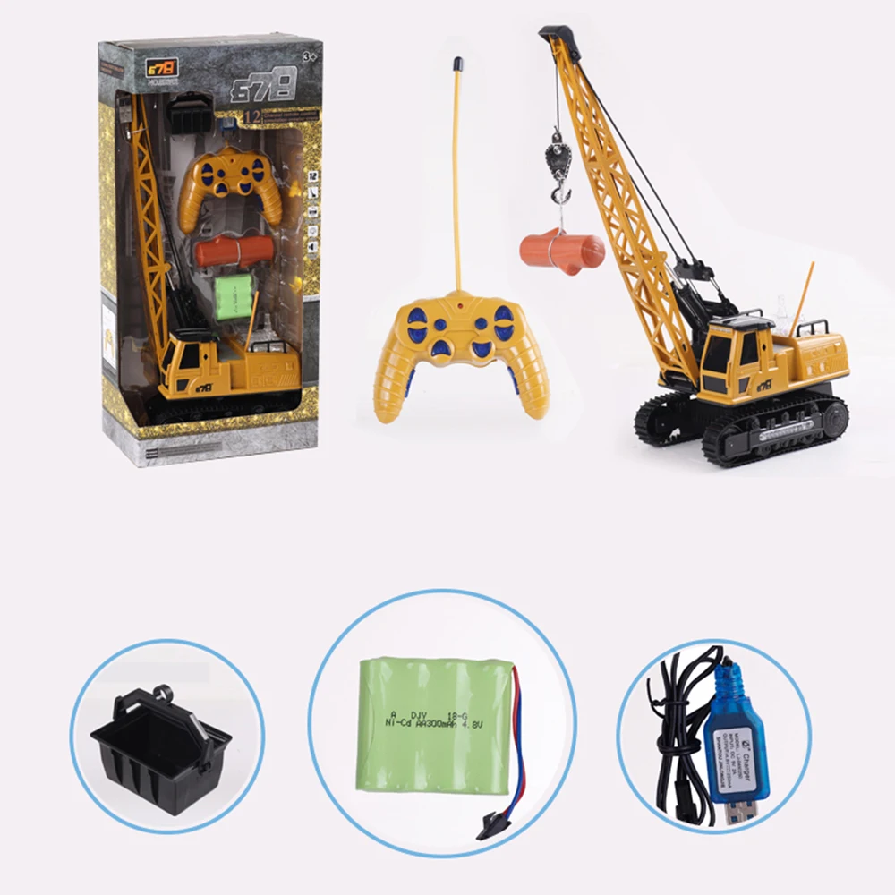 
Best selling 10 channel RC Construction Crawler Crane Truck Remote Control Toys Mobile Crane 