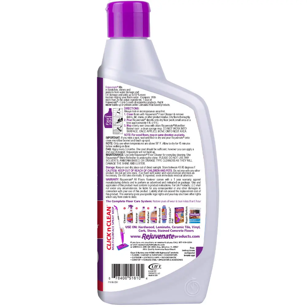 
16Oz RJ-16FSCB Restore Any Type Floors Seal Protect Many Years Glossy Shine Rejuvenate All Floor Restorer 