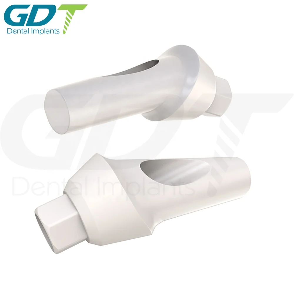 Peek Temporary Anatomic Angulated Abutment 25 degree Internal Hex 2.42mm Connection , Dental Implant