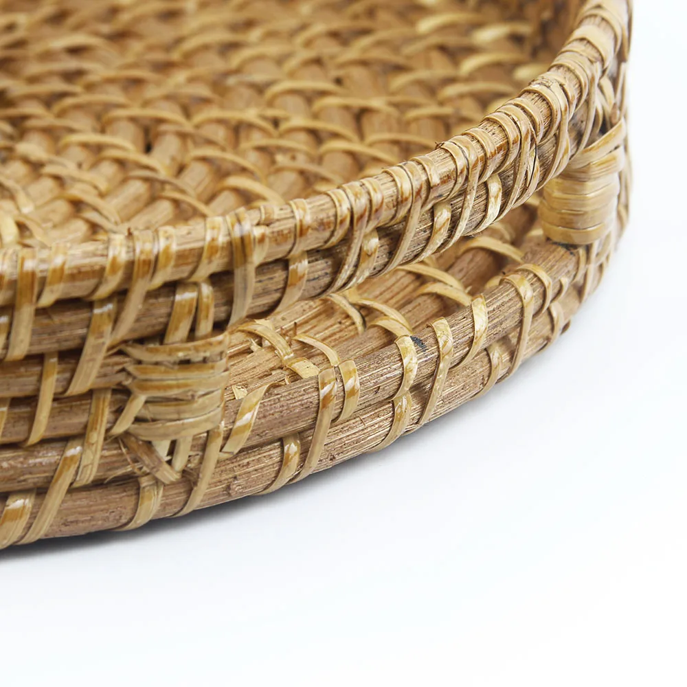 Round Rattan Tray Vietnamese Products For Home Decor