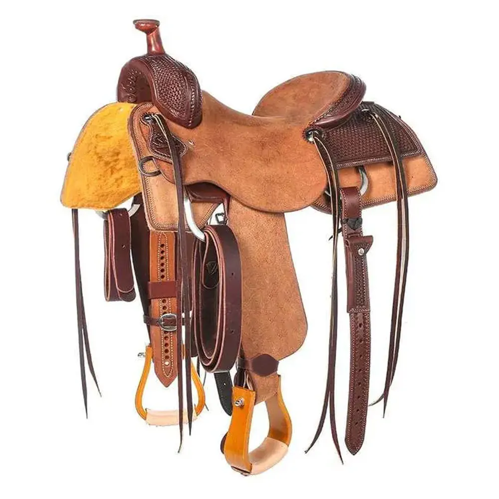 
Horse trail saddle 2021 Custom WESTERN TRAIL HORSE Brown LEATHER Saddle 