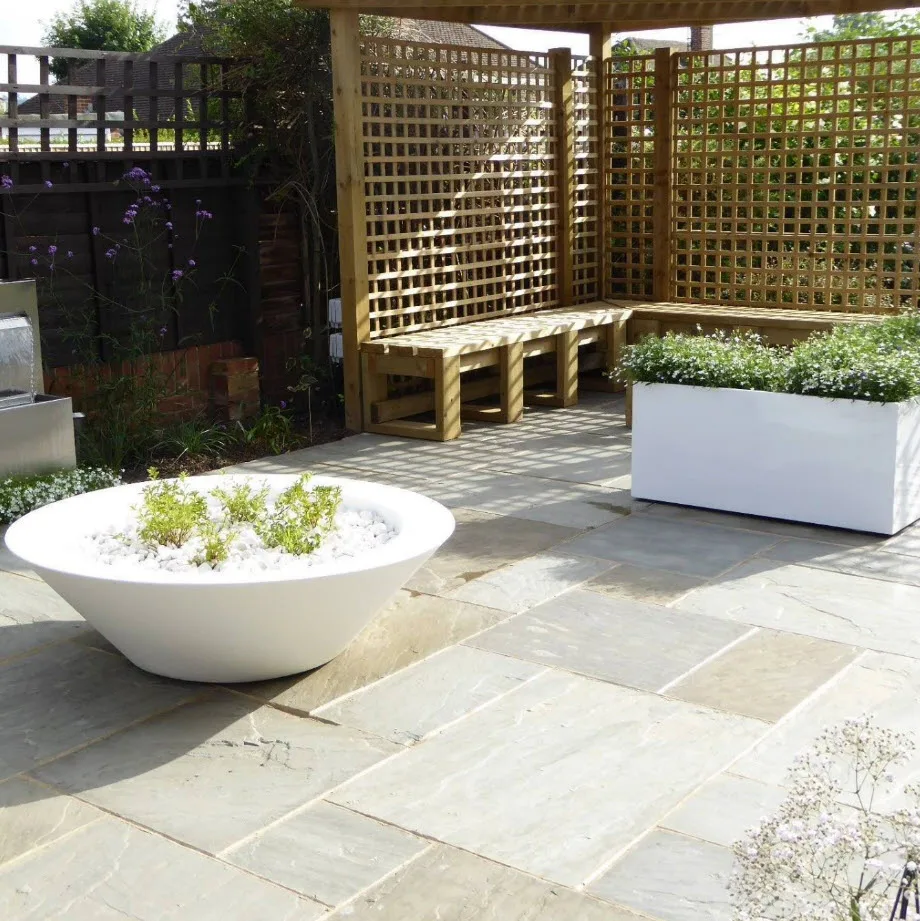 Fiberglass Planter Flower Pots Modern Indoors and Outdoor Hotel Project Planters Landscaping Pots Zen Series