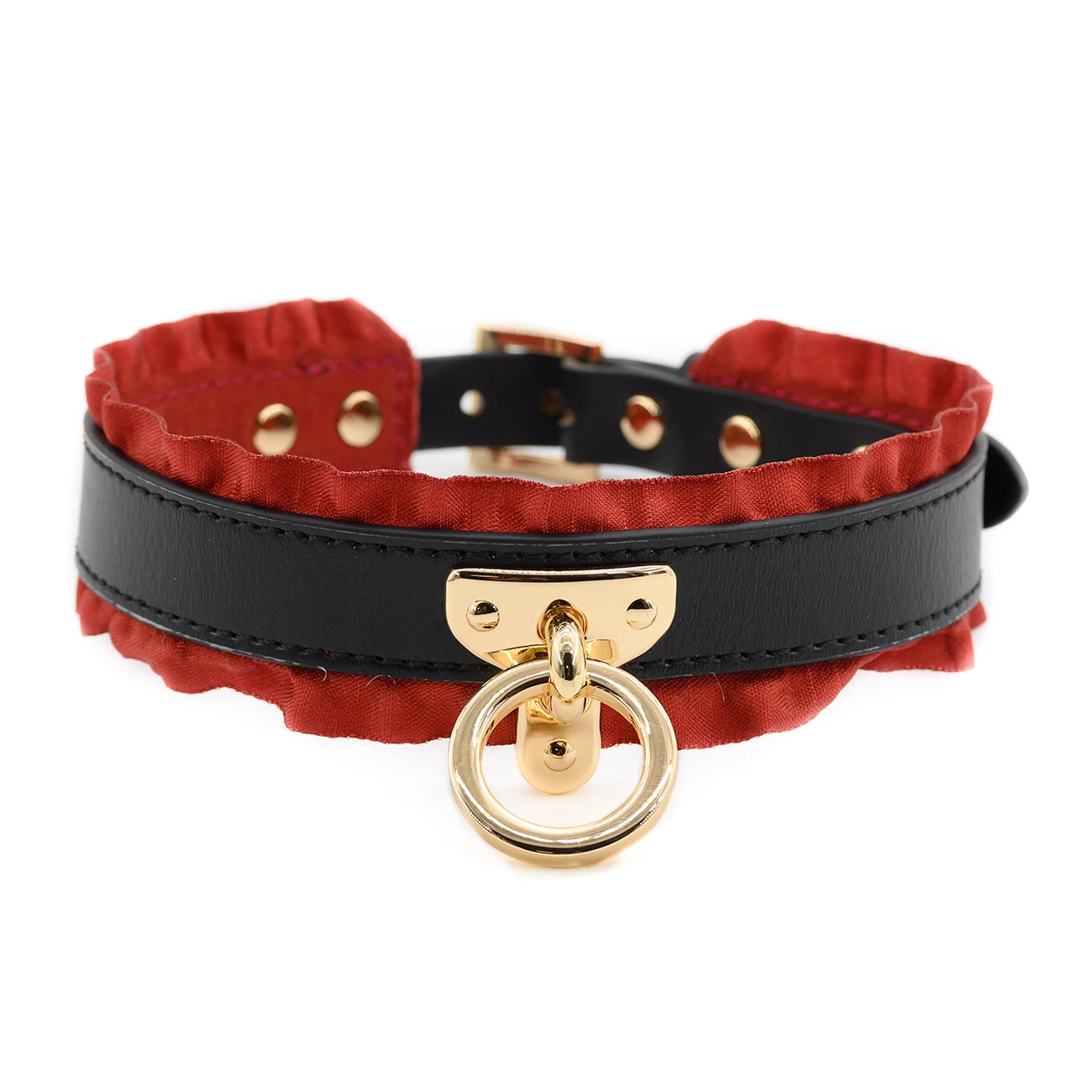 Kinky Vintage Ruffle Collar and Leash