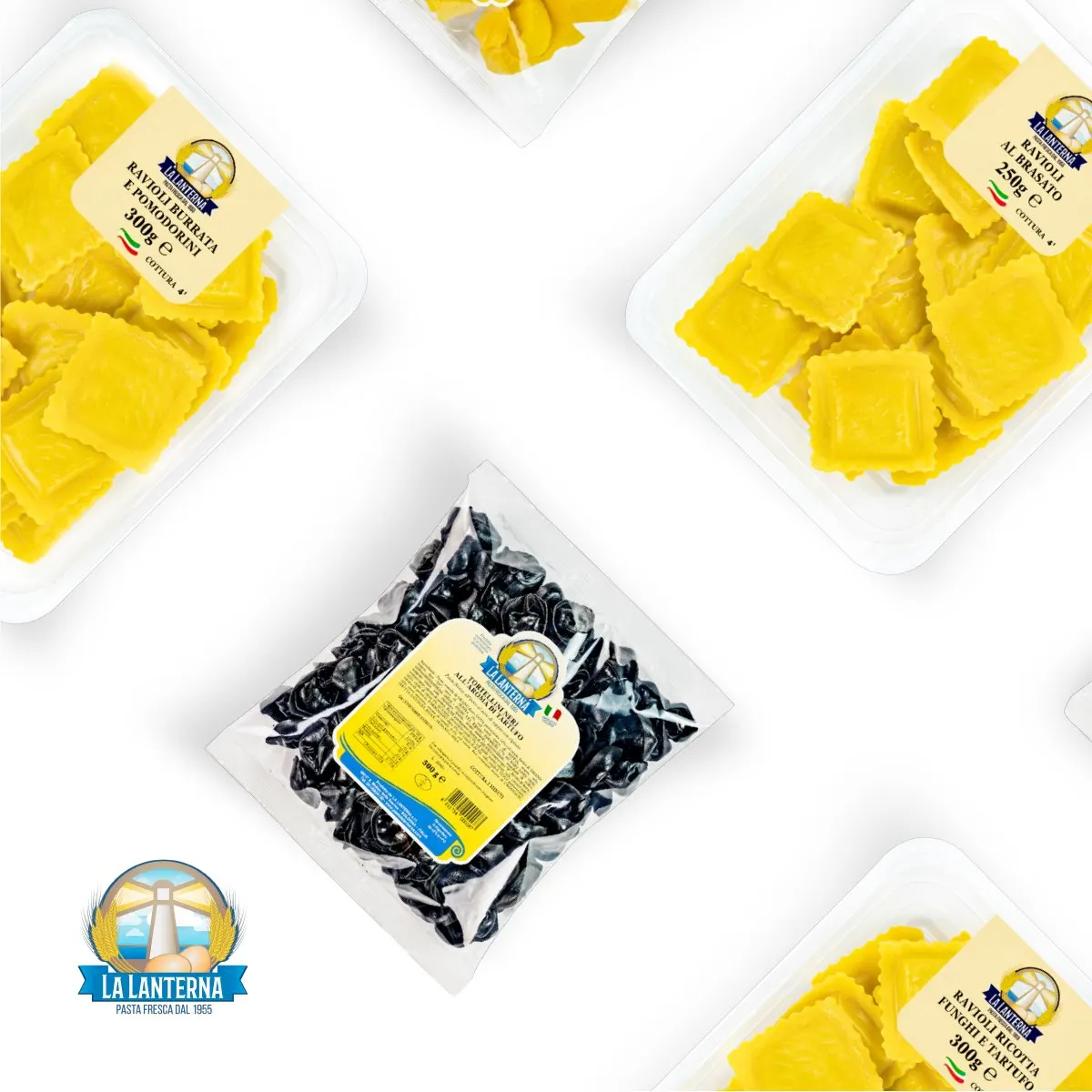 Top quality Authentic Italian recipe Fresh Ravioli with burrata and cherry tomatoes Traditional Pasta for  Export