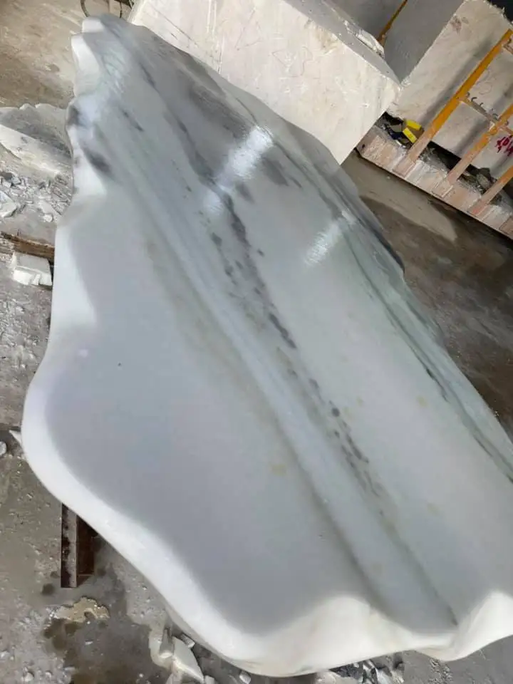 Серый зеленый нефритовый мраморный камень из Вьетнамского стола столешница толщиной 5 см