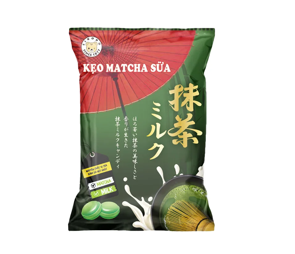 
Matcha milk candy made in Vietnam 